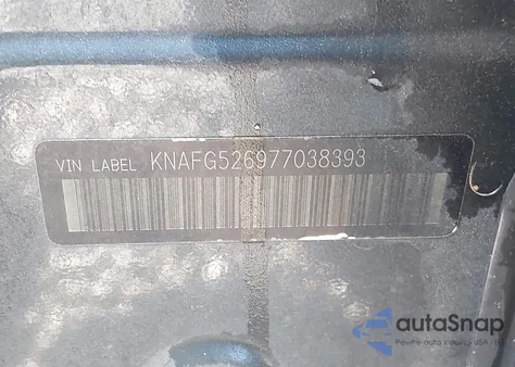 2007 Kia Rondo Lx V6 z USA, uszkodzony, nr VIN KNAFG526977038393